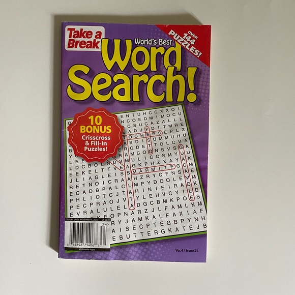 Take a Break Word Search Vol 4, Issue 25 & Pil Color Me Vol 40021 no 32 Book - Picture 3 of 11